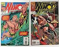 Both comics side by side in bags and boards