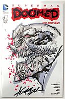 Full front cover showing sketch art, title, price and signature