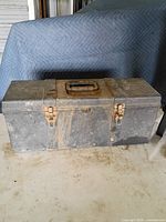 Front view of Contico Tuff Box toolbox closed