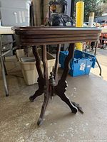 Full side view of table showing overall form