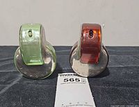 Front view of both Bvlgari Omnia bottles showing colors and design