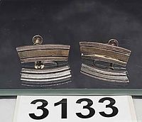 Front view of both sterling silver screwback earrings