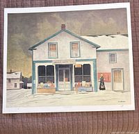 Full view of unframed print showing artwork and border