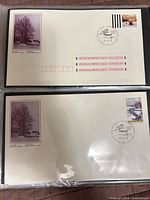 Both 1989 Canada Christmas FDCs in sleeves