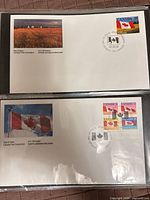 Both first day covers showing stamps, cachets and cancellations