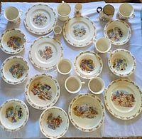 Overview of entire lot laid out on cloth