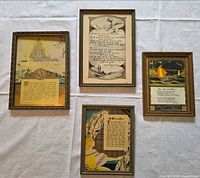 Group shot of all four framed prints