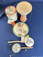 Group view of all six percussion instruments