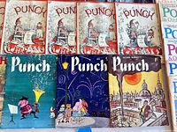 Eight Punch magazines spread in two rows showing covers