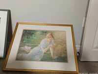 Full framed print showing artwork, frame, mat