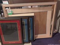 Group shot of all four frames leaning against wall