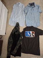 All four garments laid out