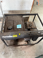 Top view Homelite LR5500 generator in frame
