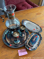 Full set on table showing all six pieces