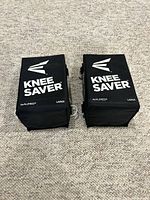 Top view of both Knee Saver pads showing branding and size marking