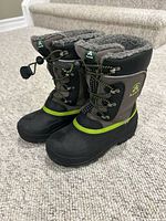 Both boots upright showing exterior, color, and design