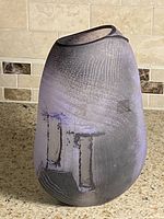 full view of vase showing color and form
