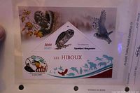 Madagascar triangular owl souvenir sheet with 8000 Ariary denomination