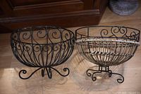 Both plant stands side by side