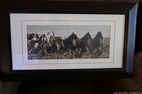 Framed print full view showing frame, mat and image