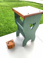 end table and coaster set on surface