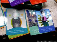 Card faces showing illustrations and text