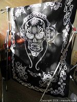 Front view of full wall hanging showing size and design