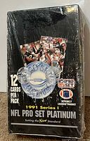 Front of sealed 1991 Pro Set Platinum NFL Series I box