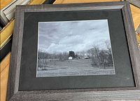Framed photograph full view