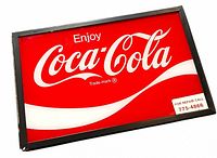 Front view showing full Coca-Cola graphic and service sticker