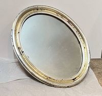 Full view of oval mirror front