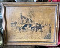 Full view of framed print showing artwork and frame