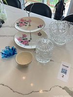 All items grouped on countertop