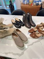 All five pairs displayed on countertop