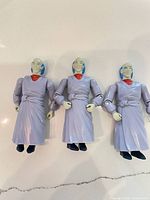 Front view of three Robotech Masters figures