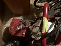 Top view of Craftsman pressure washer showing engine and frame