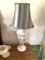 Lamp showing full base and shade