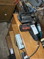 Mastercraft CS75 electric chainsaw on workbench