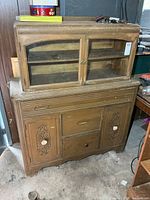 Front view showing entire buffet and hutch