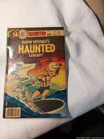 Front cover showing title, publisher logo, price and surfer artwork