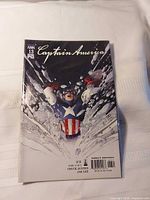 Full view of bagged Captain America comic showing cover art