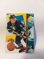 Front of 1994 Pinnacle Paul Kariya rookie card
