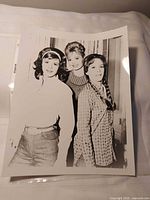 Full view of the 8x12 photograph showing three actresses