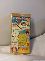 Full view of sealed One Second Needle package