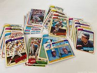 Spread of assorted 1980s O-Pee-Chee cards showing several star players