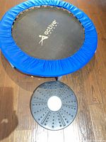 Mini trampoline and balance disc overall view