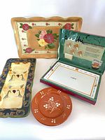 Overview of all four serving pieces