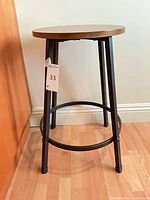 Full view of bar stool showing overall design
