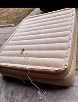 Full view of inflated twin Aerobed mattress