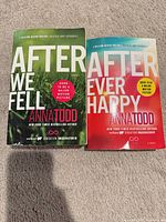 Front covers of both paperback novels